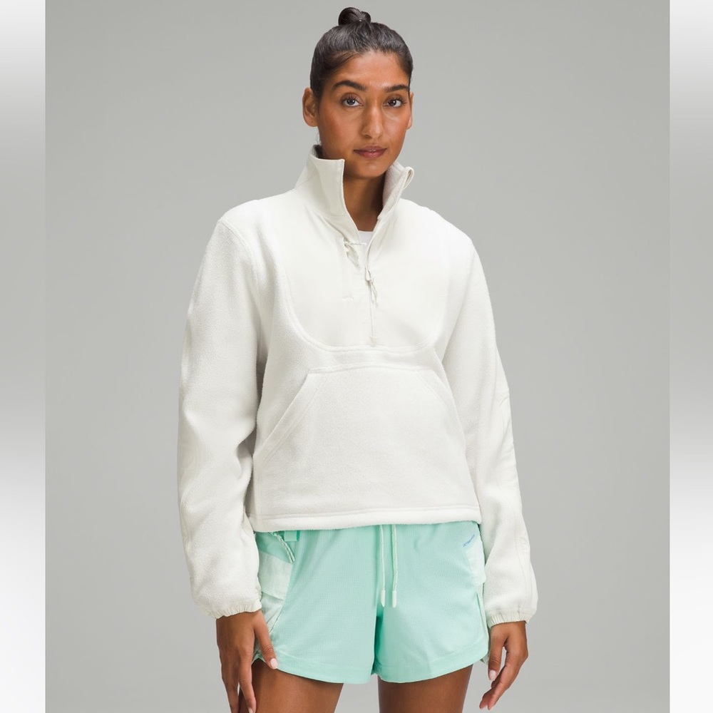 Brand New Never Worn - Lululemon - Fleece & Ripstop Pullover - Size 6 - Bone